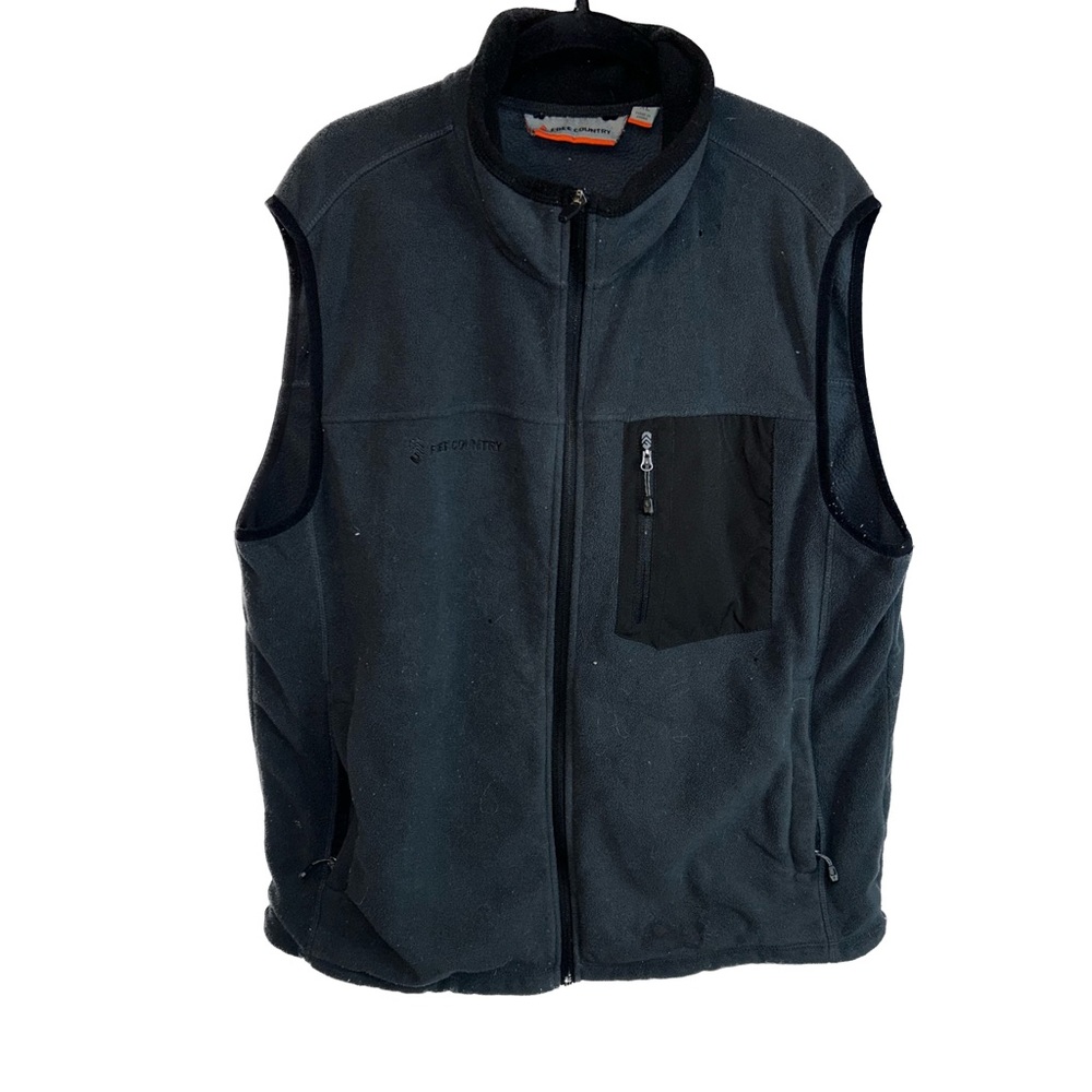 Free Country Vest Sleeveless Full Zip Fleece Sherpa Jacket Outdoors Outerwear